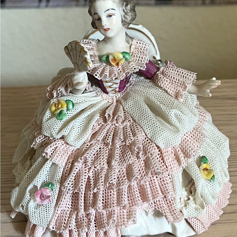 Elegant Porcelain Figurine stamped